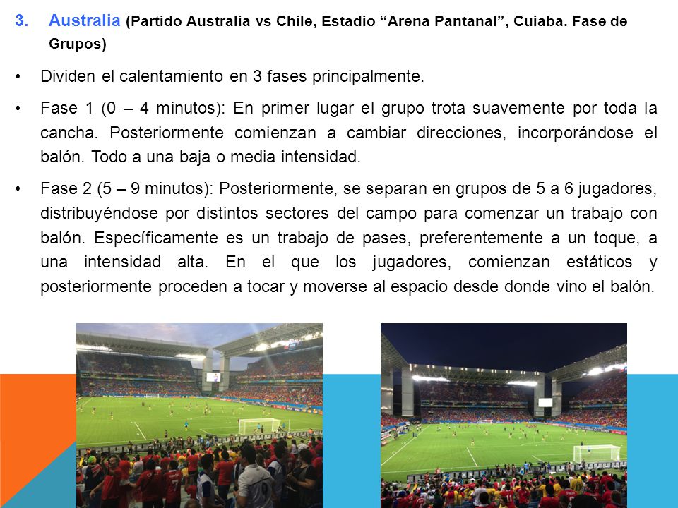 Australia (Partido Australia vs Chile, Estadio Arena Pantanal , Cuiaba. Fase de Grupos)