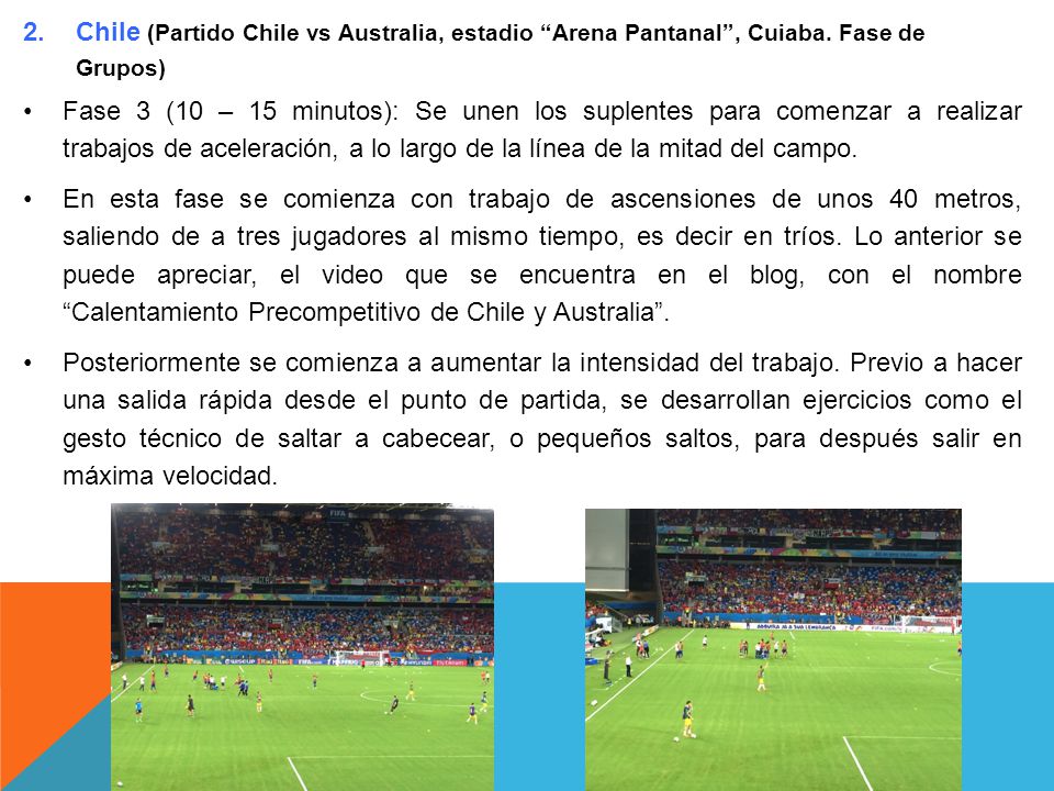 Chile (Partido Chile vs Australia, estadio Arena Pantanal , Cuiaba