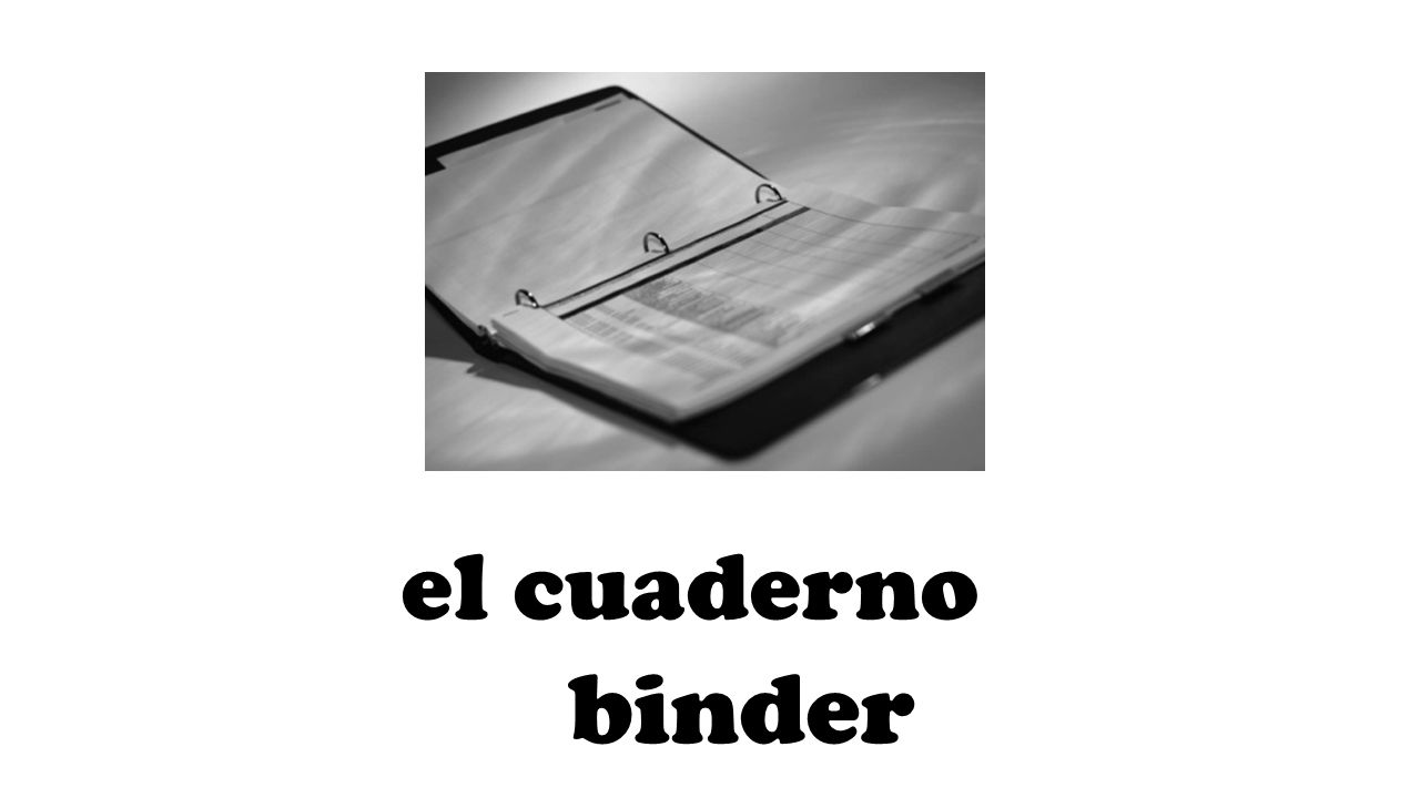 el cuaderno binder