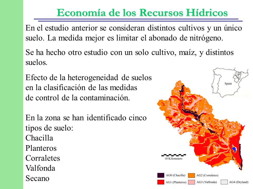 En el estudio anterior se consideran distintos cultivos y un único suelo.