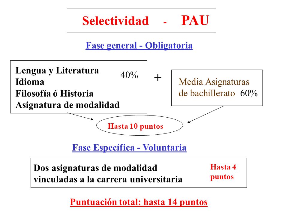 Selectividad - PAU + Fase general - Obligatoria Lengua y Literatura
