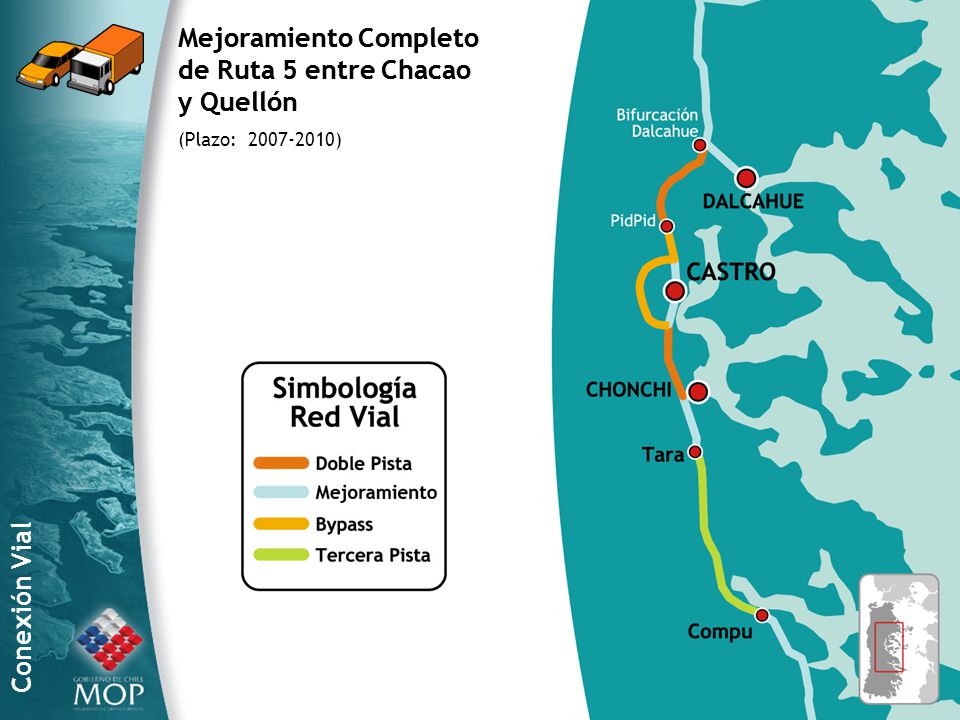 Mejoramiento Completo de Ruta 5 entre Chacao y Quellón