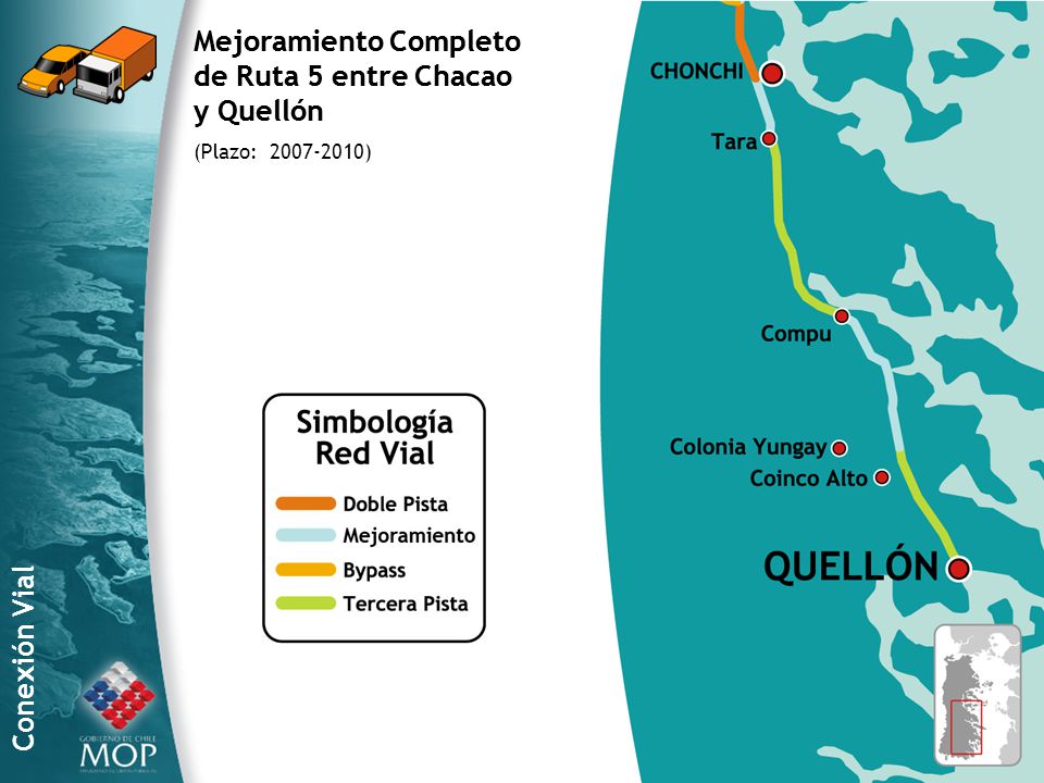 Mejoramiento Completo de Ruta 5 entre Chacao y Quellón
