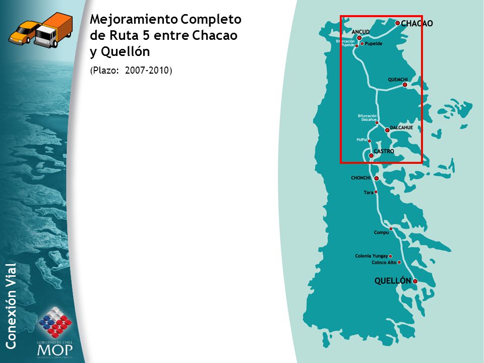 Mejoramiento Completo de Ruta 5 entre Chacao y Quellón