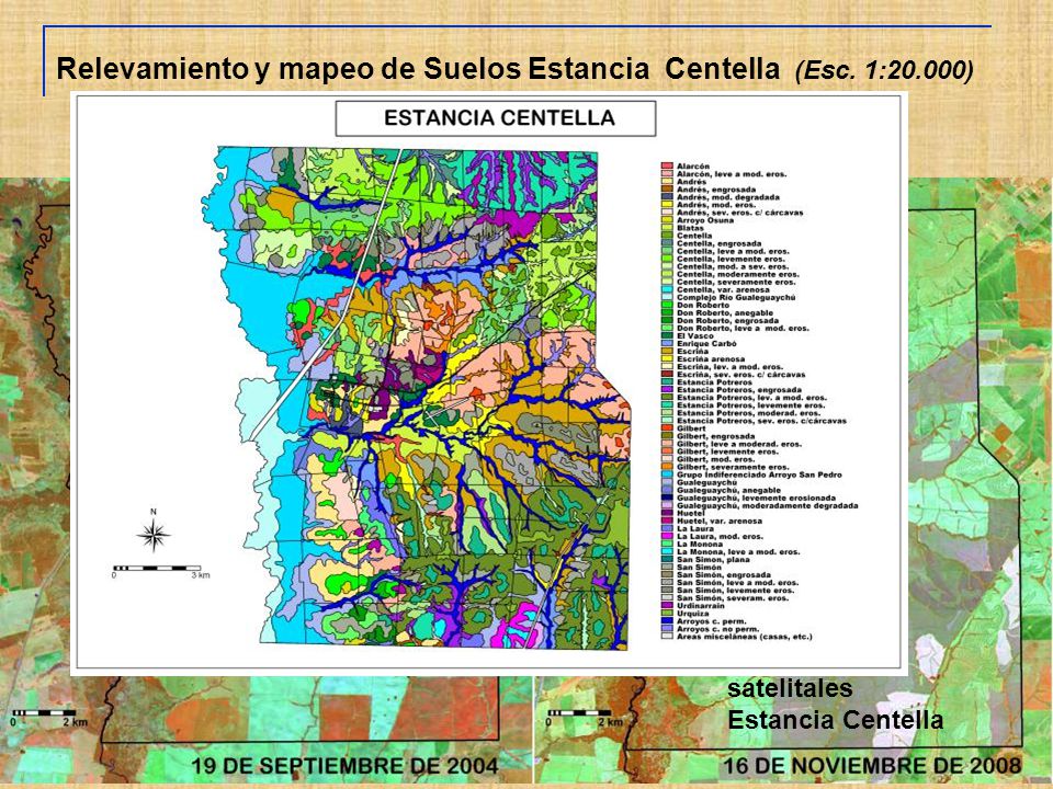 Relevamiento y mapeo de Suelos Estancia Centella (Esc. 1:20.000)