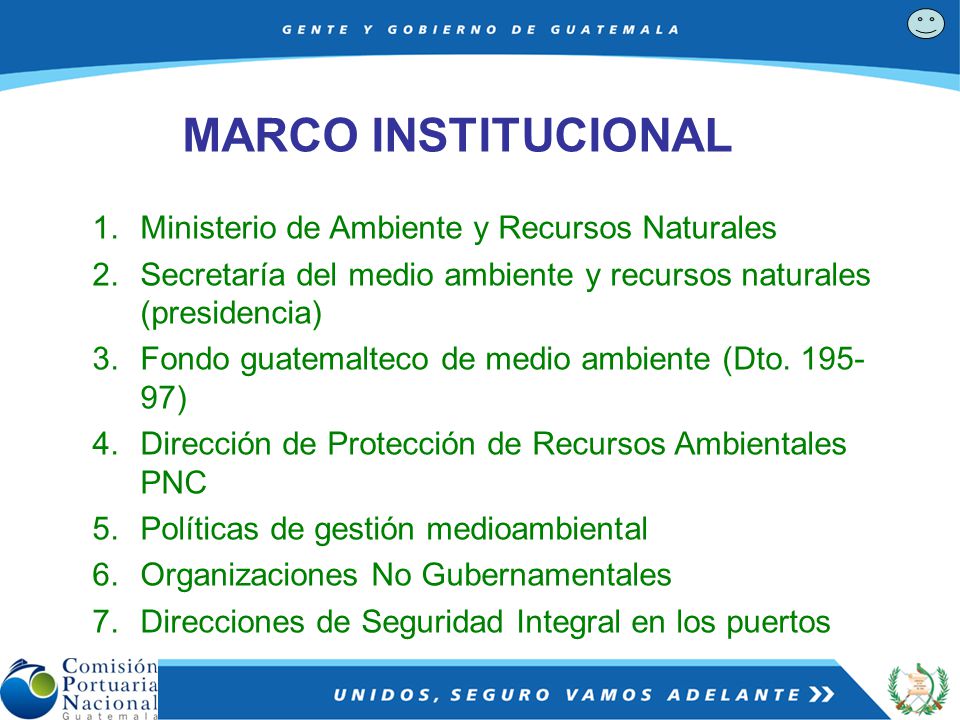 MARCO INSTITUCIONAL Ministerio de Ambiente y Recursos Naturales