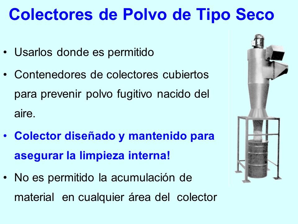 Colectores de Polvo de Tipo Seco