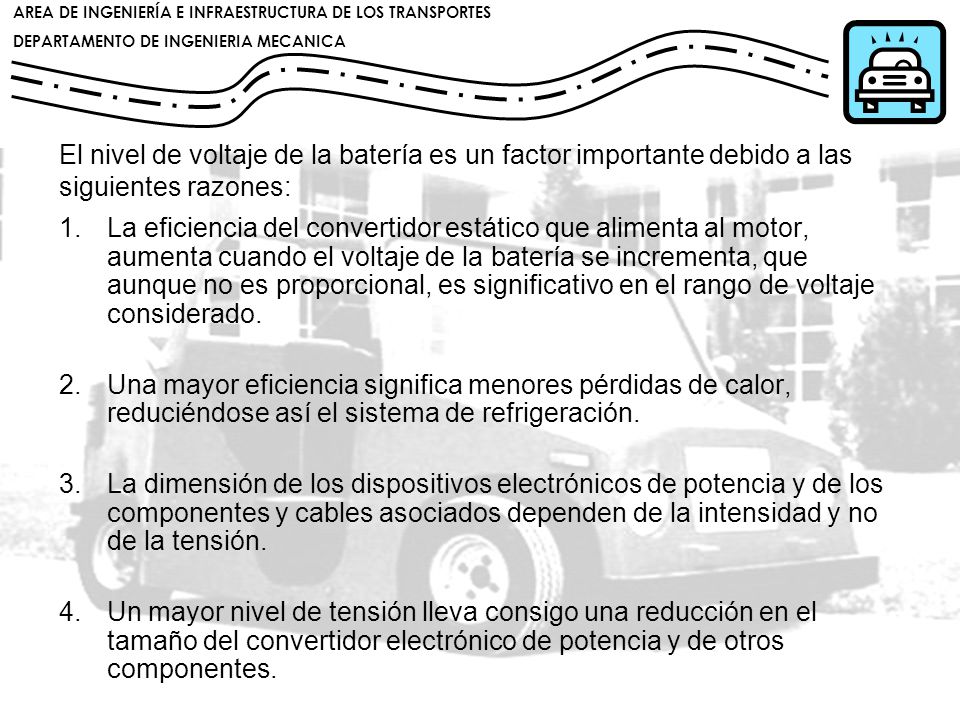 El nivel de voltaje de la batería es un factor importante debido a las siguientes razones:
