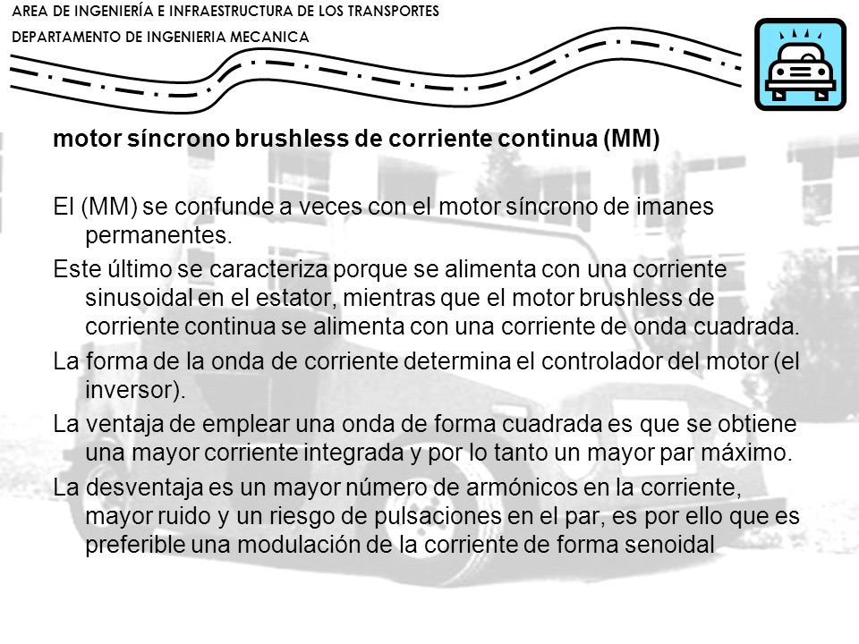 motor síncrono brushless de corriente continua (MM)
