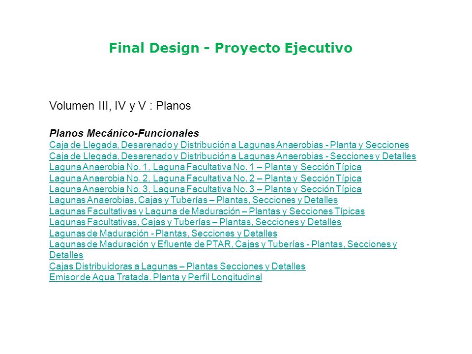 Final Design - Proyecto Ejecutivo
