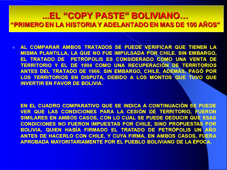 13/04/ EL COPY PASTE BOLIVIANO… PRIMERO EN LA HISTORIA Y ADELANTADO EN MAS DE 100 AÑOS