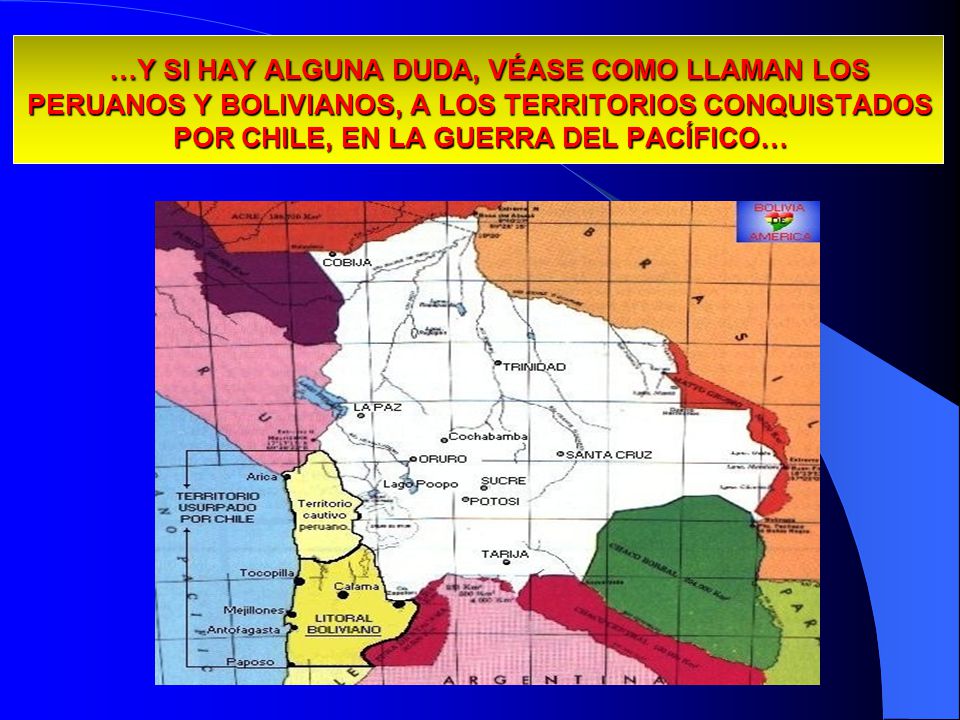 13/04/2017 …Y SI HAY ALGUNA DUDA, VÉASE COMO LLAMAN LOS PERUANOS Y BOLIVIANOS, A LOS TERRITORIOS CONQUISTADOS POR CHILE, EN LA GUERRA DEL PACÍFICO…