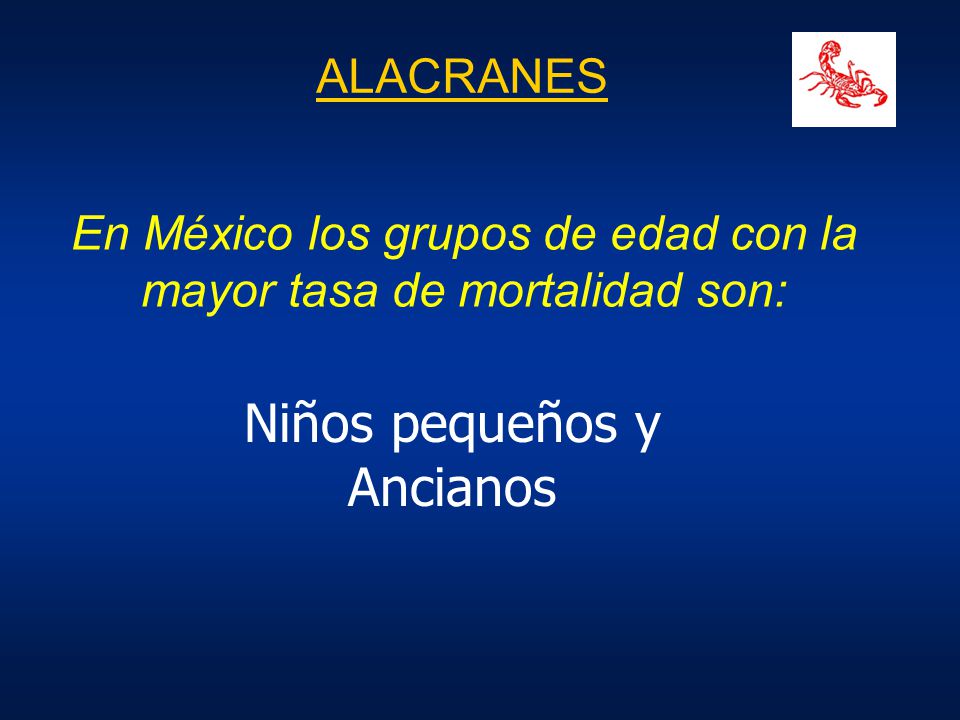 En México los grupos de edad con la mayor tasa de mortalidad son: