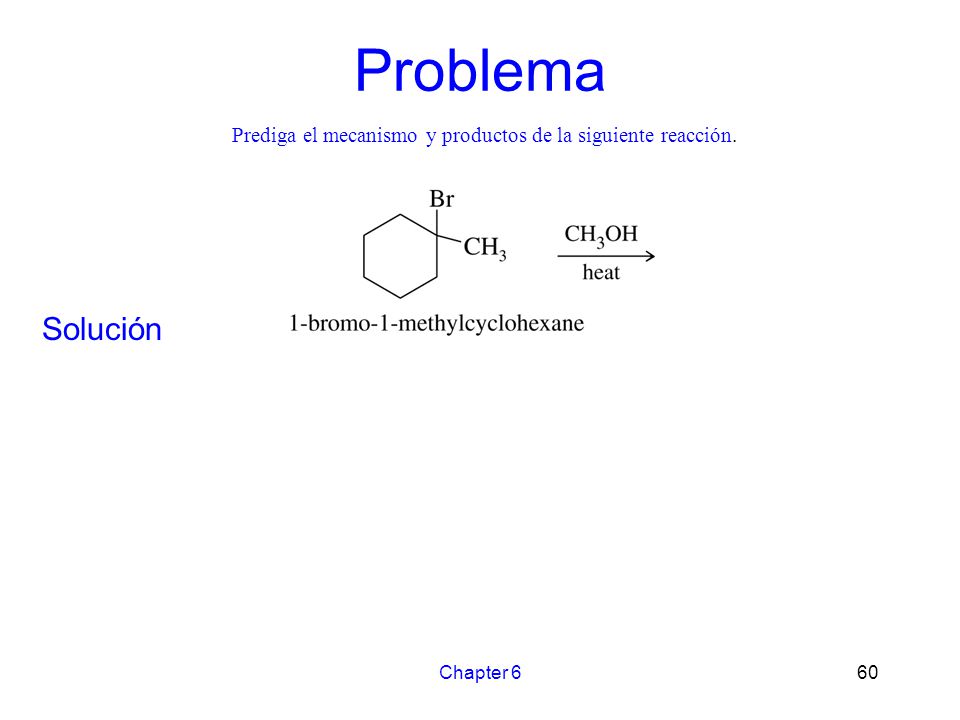 Prediga el mecanismo y productos de la siguiente reacción.