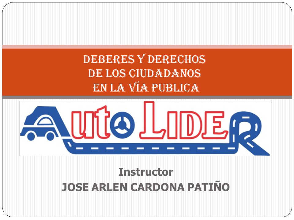 Deberes y derechos de los ciudadanos en la vía publica