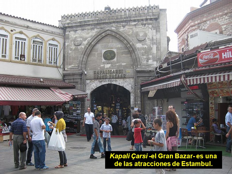 Kapali Çarsi -el Gran Bazar- es una de las atracciones de Estambul.