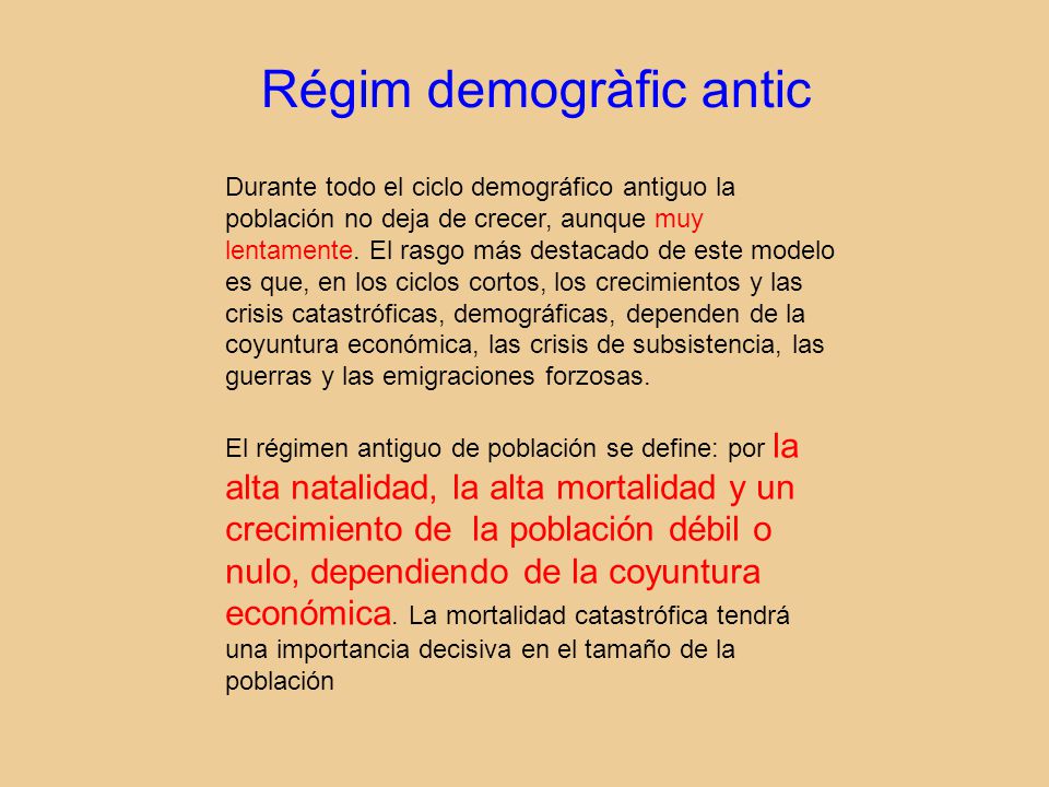 Régim demogràfic antic