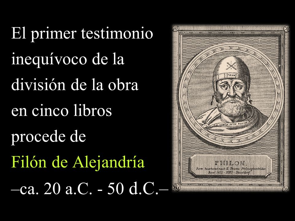 El primer testimonio inequívoco de la división de la obra