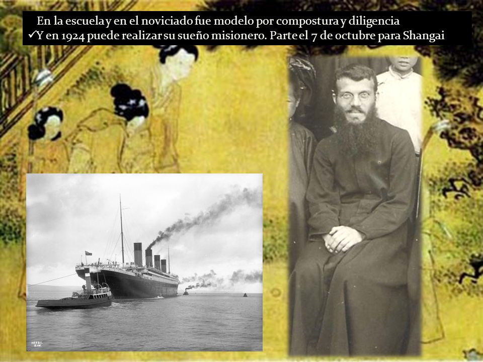 En la escuela y en el noviciado fue modelo por compostura y diligencia