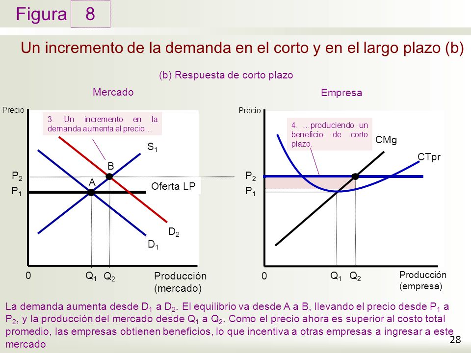 Un incremento de la demanda en el corto y en el largo plazo (b)