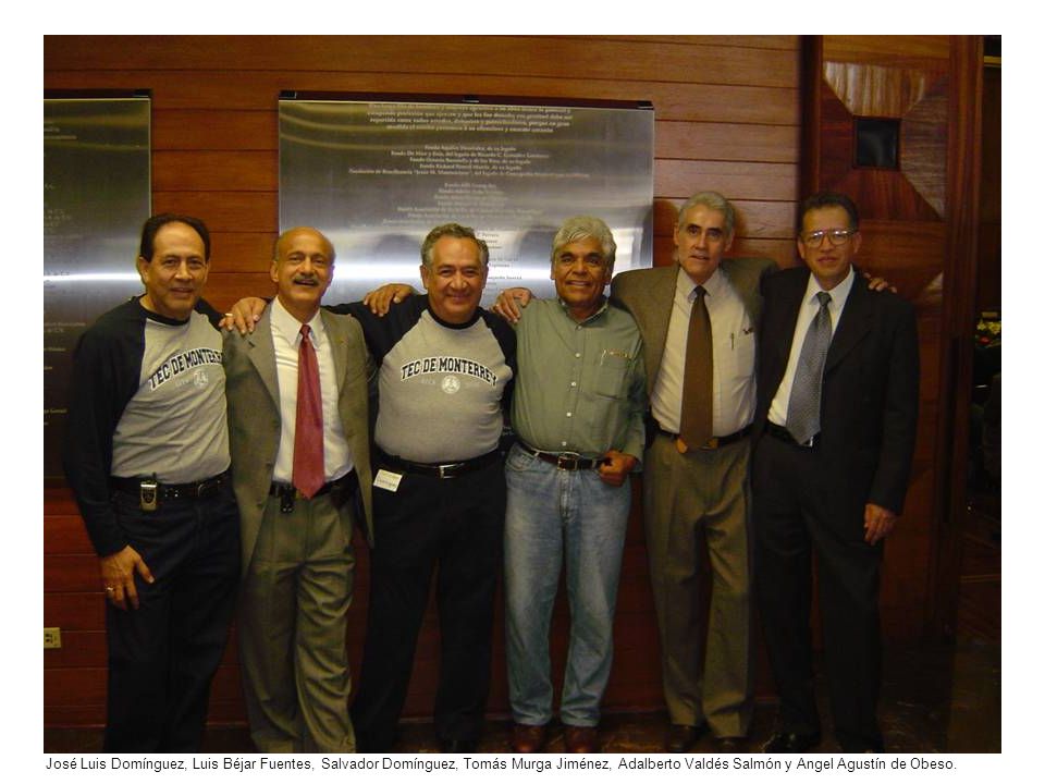José Luis Domínguez, Luis Béjar Fuentes, Salvador Domínguez, Tomás Murga Jiménez, Adalberto Valdés Salmón y Angel Agustín de Obeso.