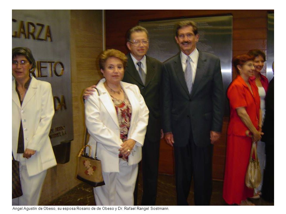 Angel Agustín de Obeso, su esposa Rosario de de Obeso y Dr