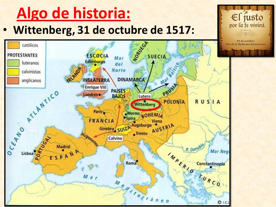 Algo de historia: Wittenberg, 31 de octubre de 1517: