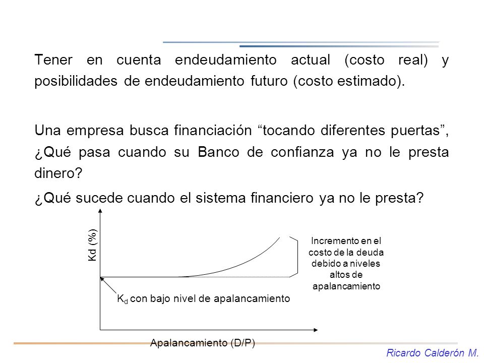 ¿Qué sucede cuando el sistema financiero ya no le presta