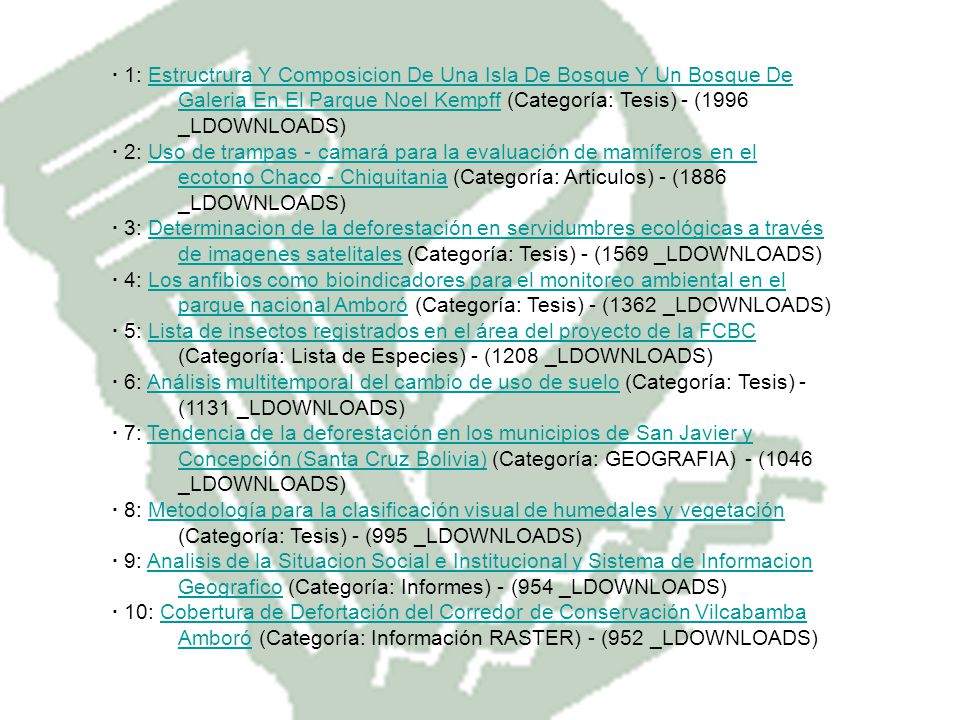 · 1: Estructrura Y Composicion De Una Isla De Bosque Y Un Bosque De Galeria En El Parque Noel Kempff (Categoría: Tesis) - (1996 _LDOWNLOADS)