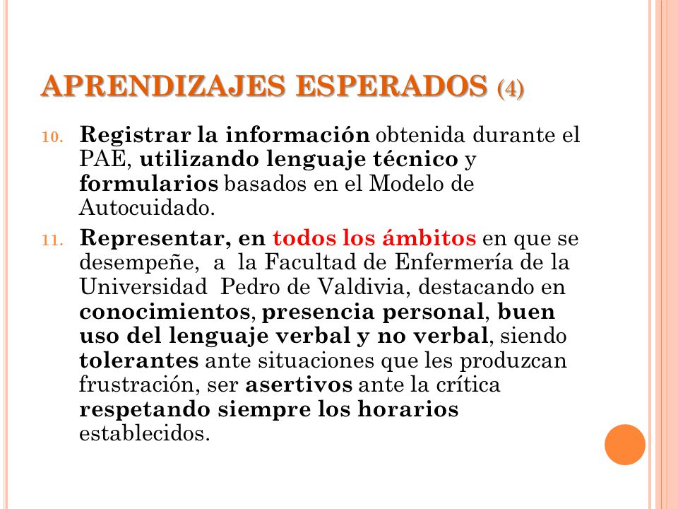 APRENDIZAJES ESPERADOS (4)