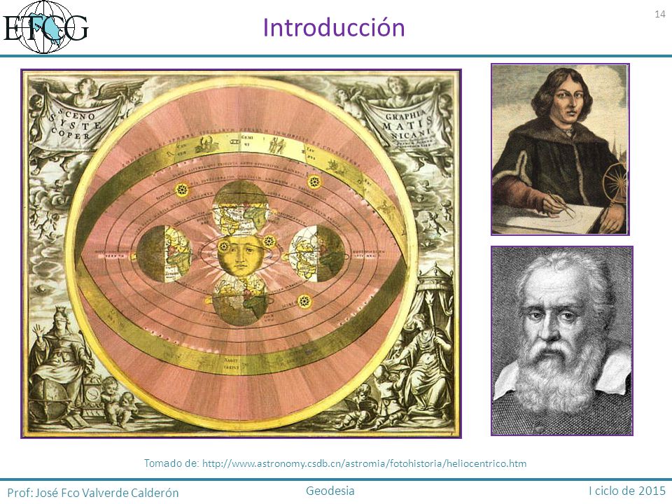 Introducción Prof: José Fco Valverde Calderón Geodesia I ciclo de 2015