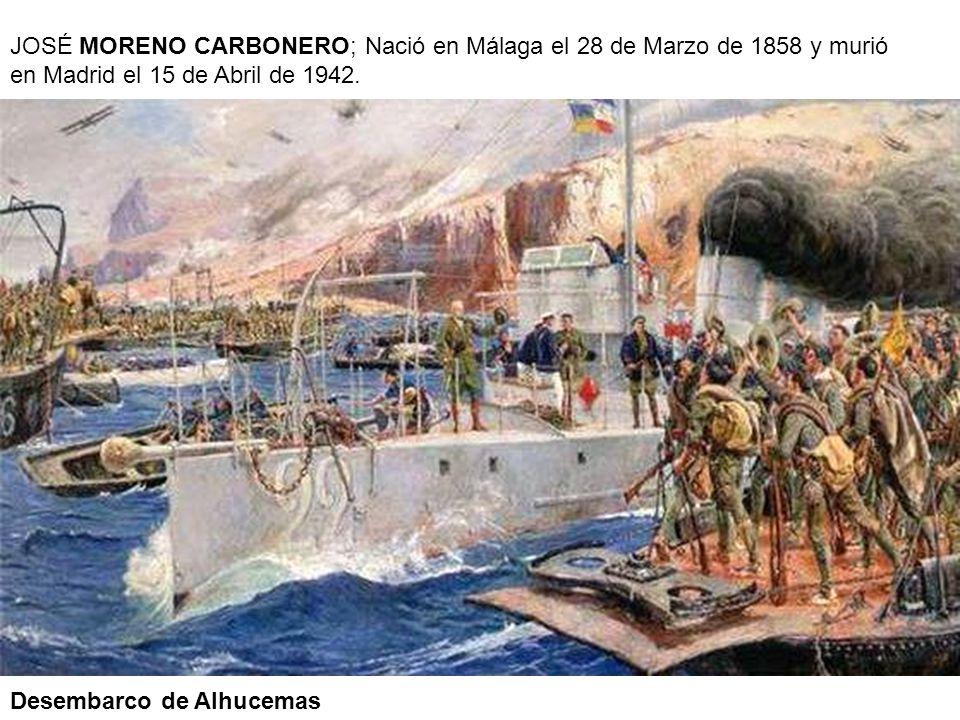 JOSÉ MORENO CARBONERO; Nació en Málaga el 28 de Marzo de 1858 y murió