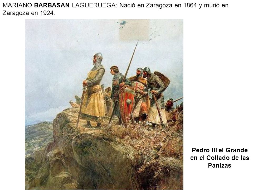 Pedro III el Grande en el Collado de las Panizas