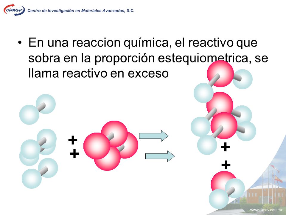 En una reaccion química, el reactivo que sobra en la proporción estequiometrica, se llama reactivo en exceso