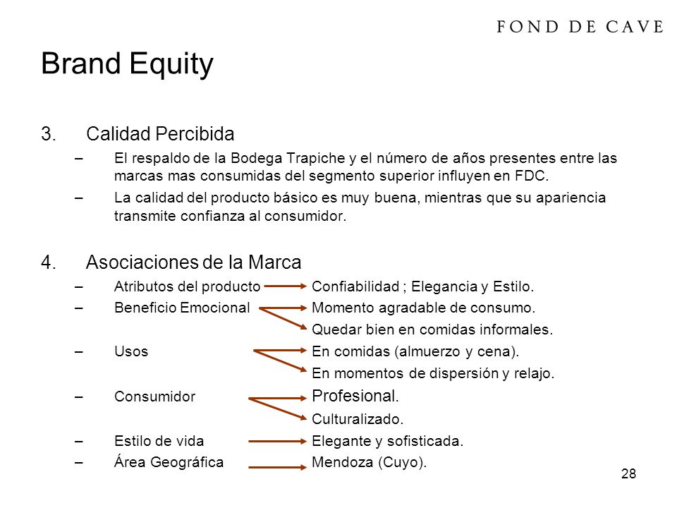 Brand Equity Calidad Percibida Asociaciones de la Marca