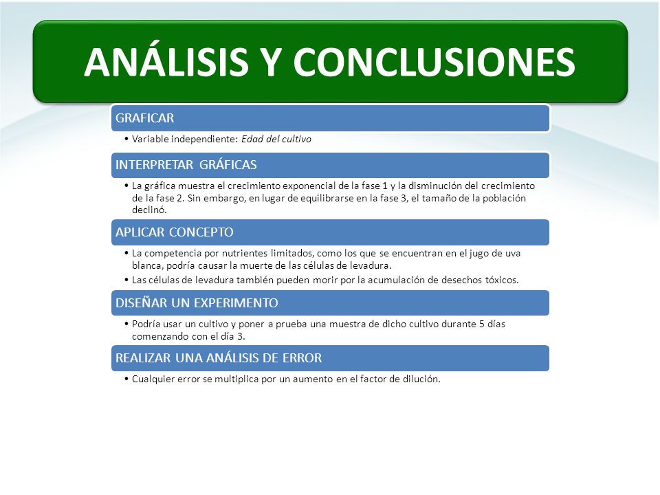 ANÁLISIS Y CONCLUSIONES