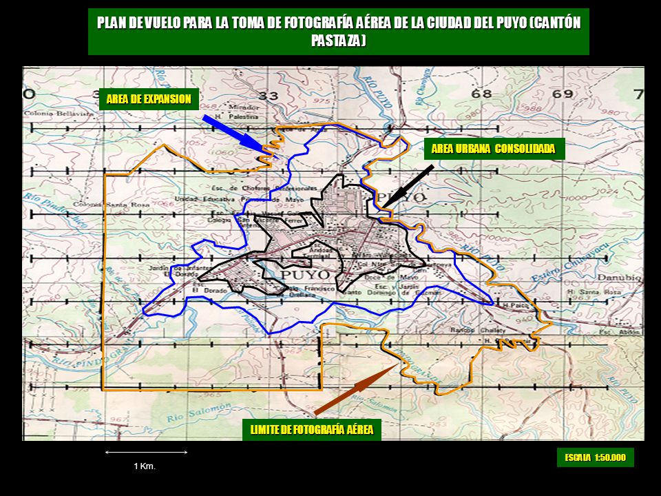 PLAN DE VUELO PARA LA TOMA DE FOTOGRAFÍA AÉREA DE LA CIUDAD DEL PUYO (CANTÓN PASTAZA)