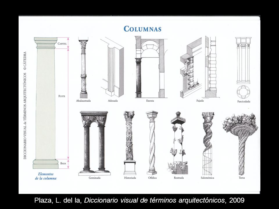 Plaza, L. del la, Diccionario visual de términos arquitectónicos, 2009