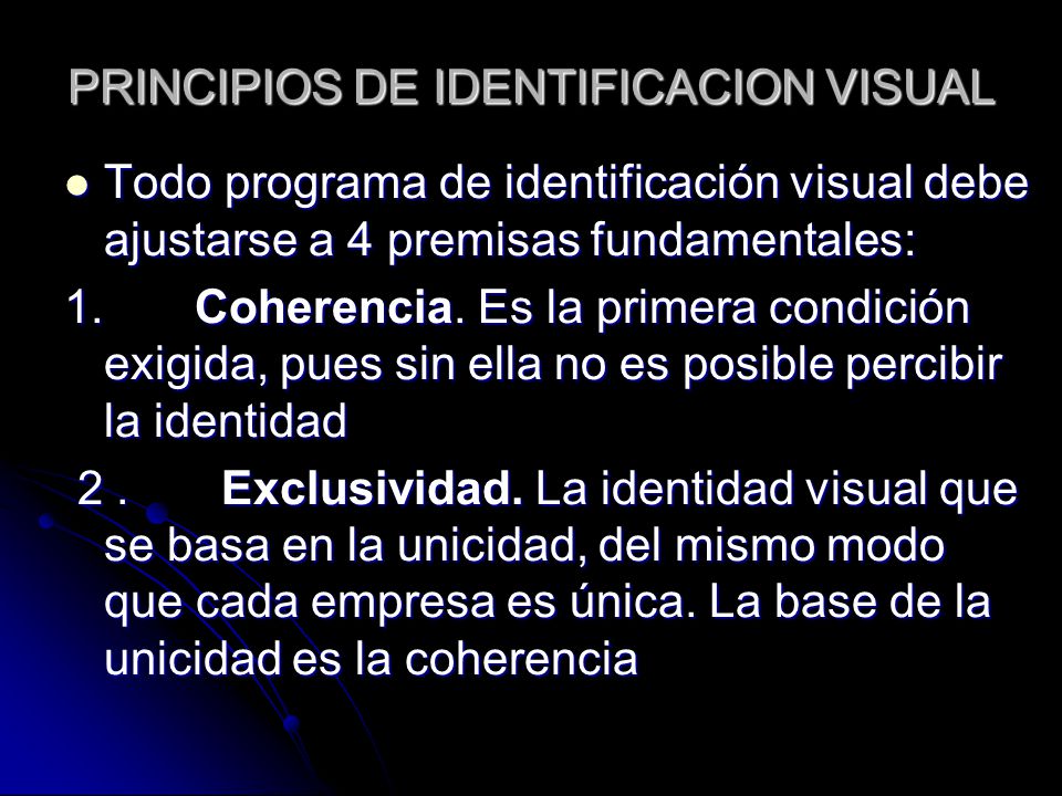 PRINCIPIOS DE IDENTIFICACION VISUAL