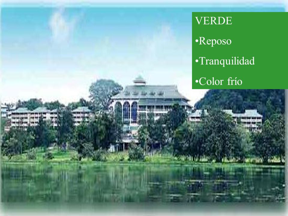 VERDE Reposo Tranquilidad Color frío