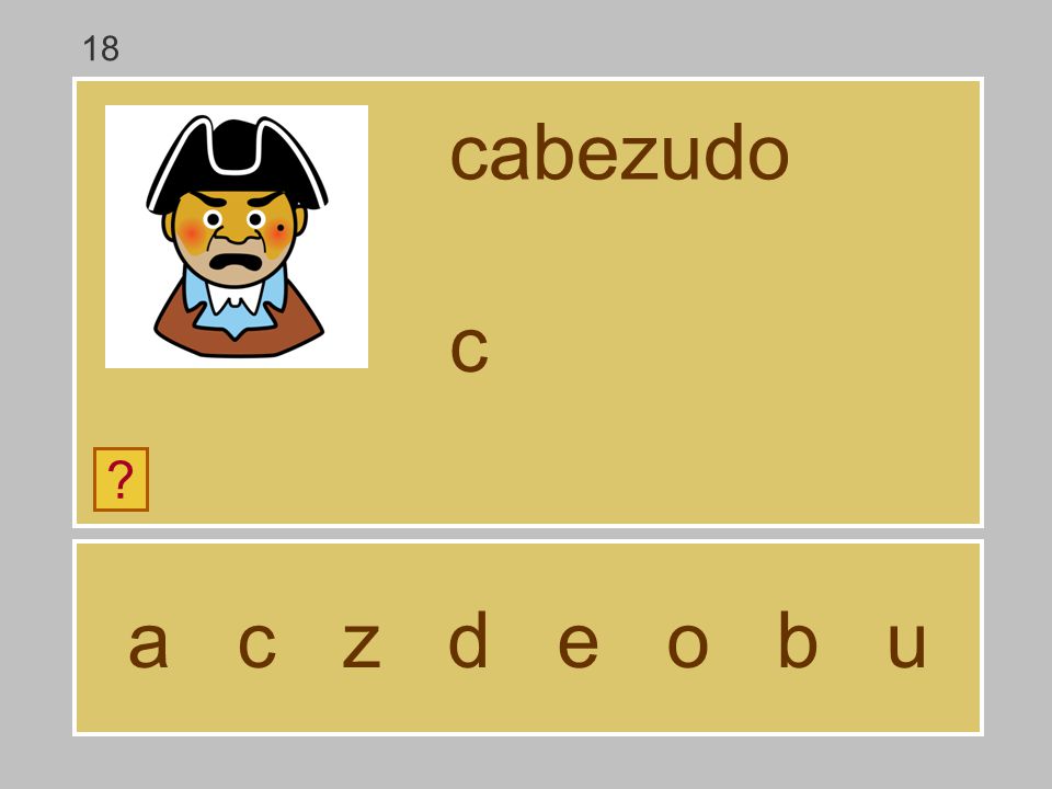 18 cabezudo c a c z d e o b u