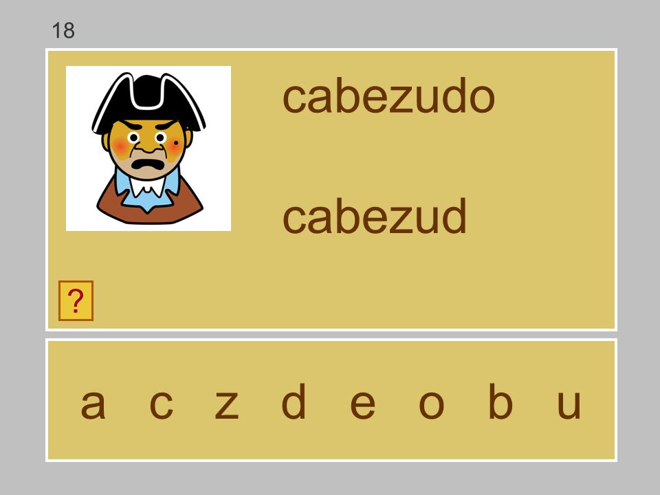 18 cabezudo cabezud a c z d e o b u