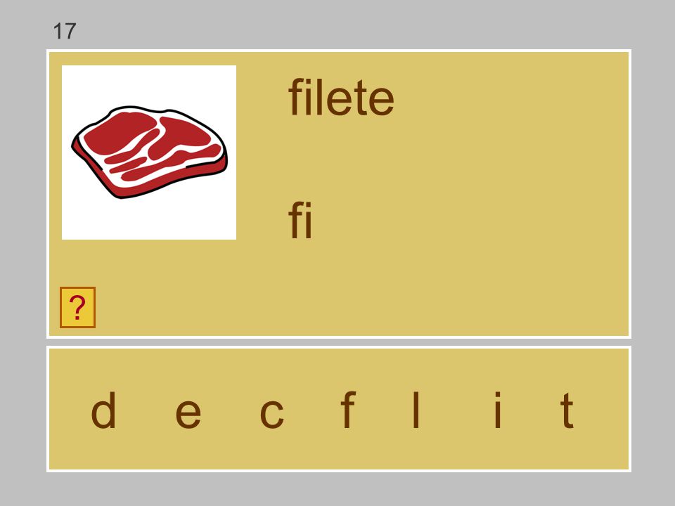17 filete fi d e c f l i t