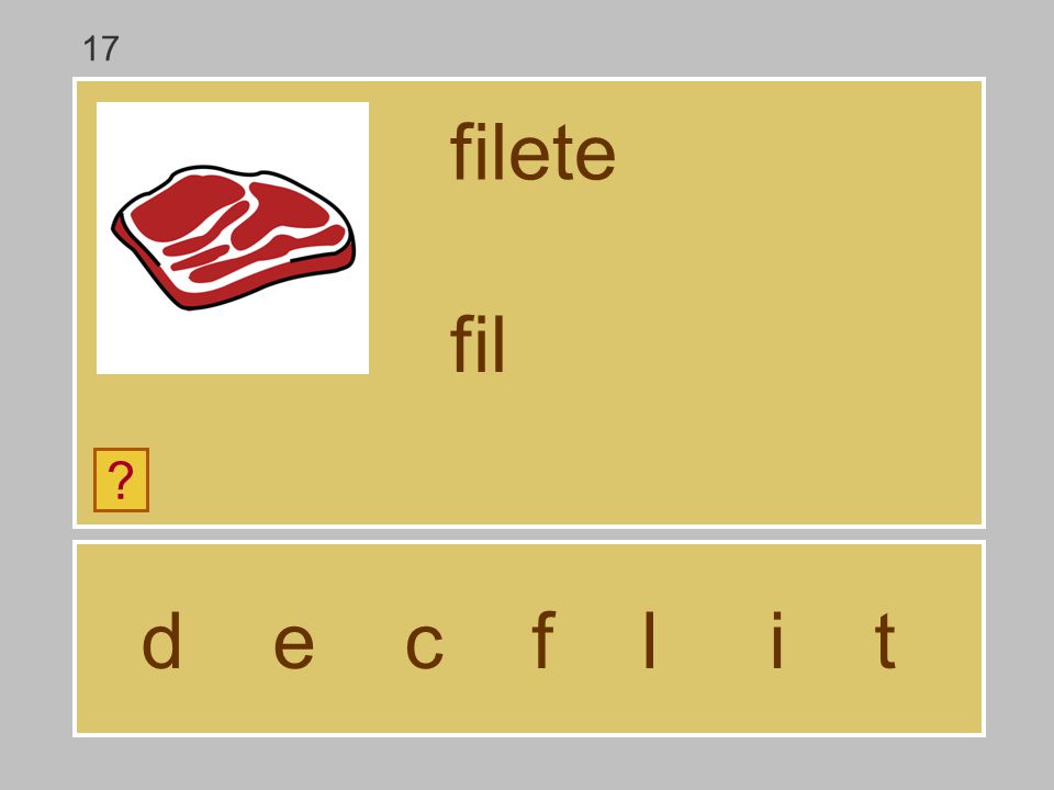 17 filete fil d e c f l i t