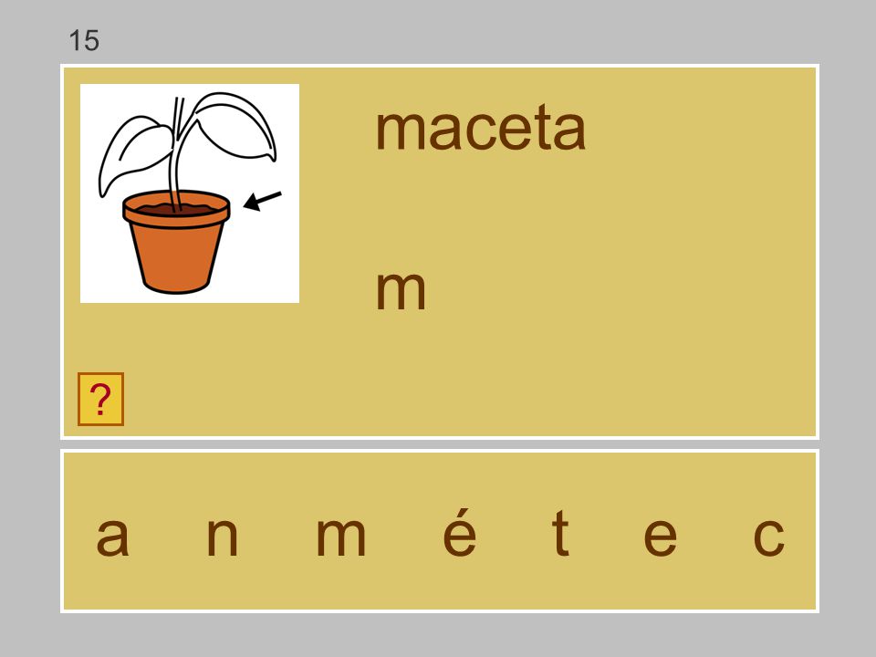 15 maceta m a n m é t e c