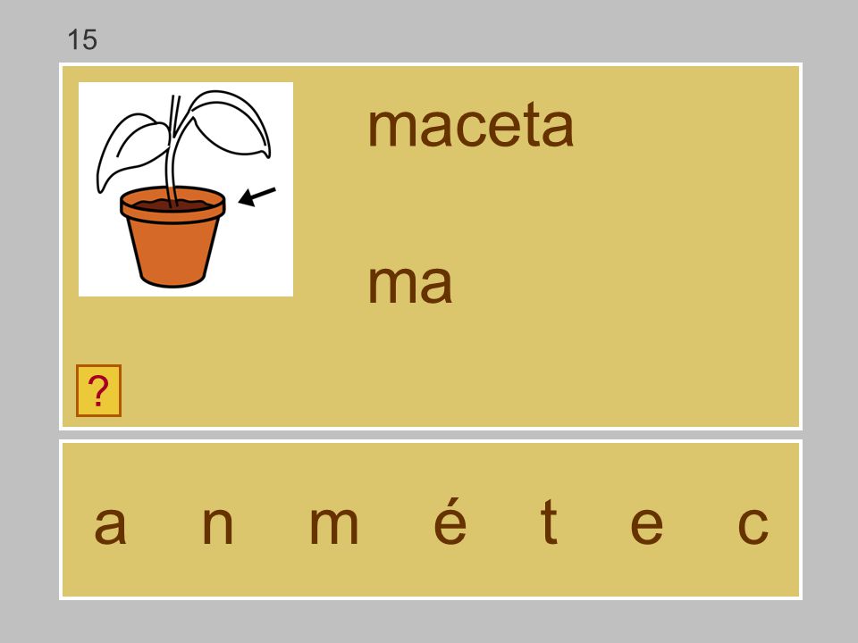 15 maceta ma a n m é t e c