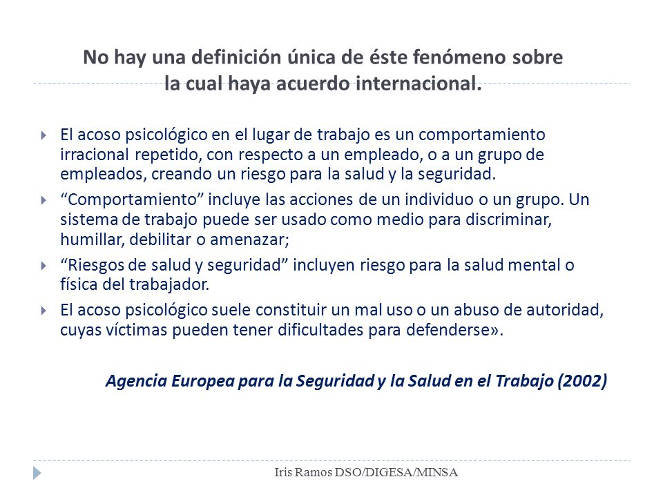 No hay una definición única de éste fenómeno sobre la cual haya acuerdo internacional.