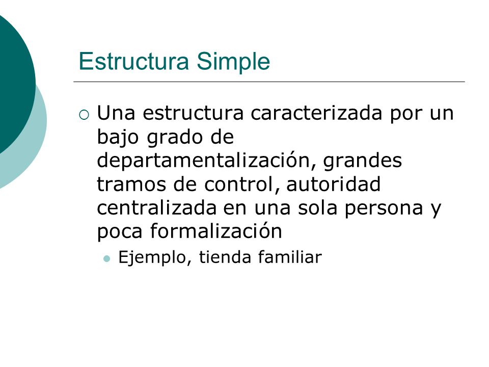 Estructura Simple
