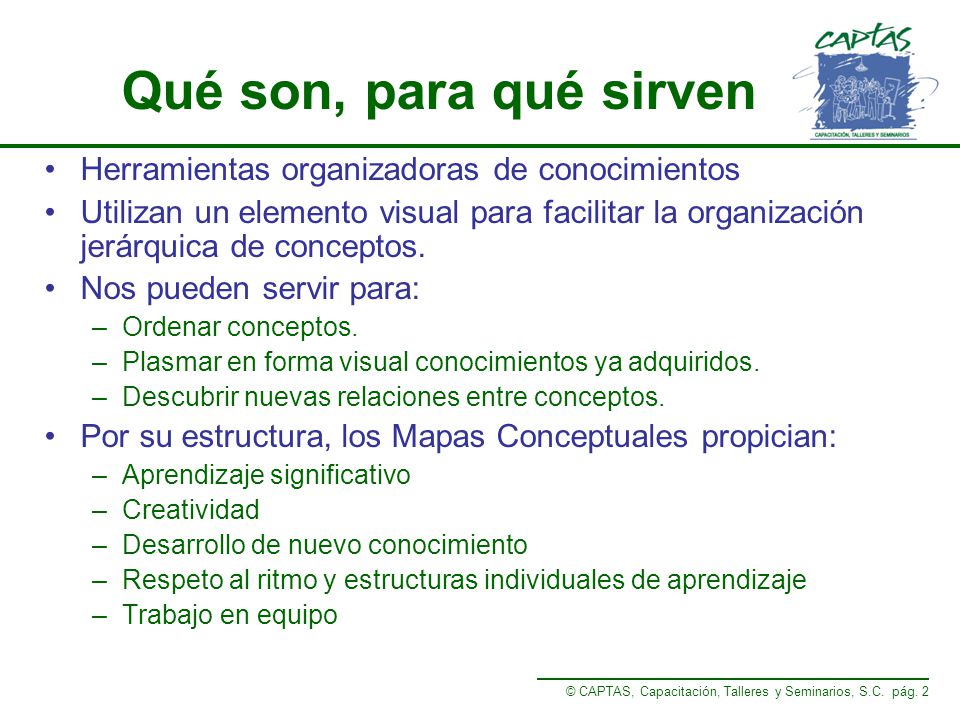 Qué son, para qué sirven Herramientas organizadoras de conocimientos