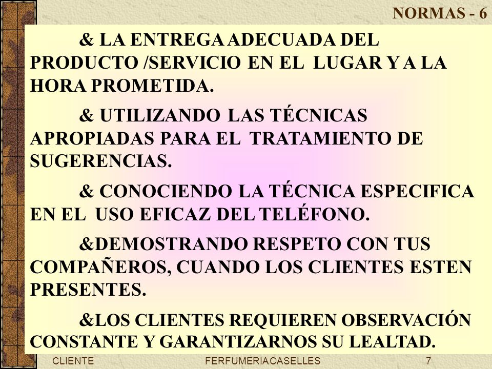 & CONOCIENDO LA TÉCNICA ESPECIFICA EN EL USO EFICAZ DEL TELÉFONO.